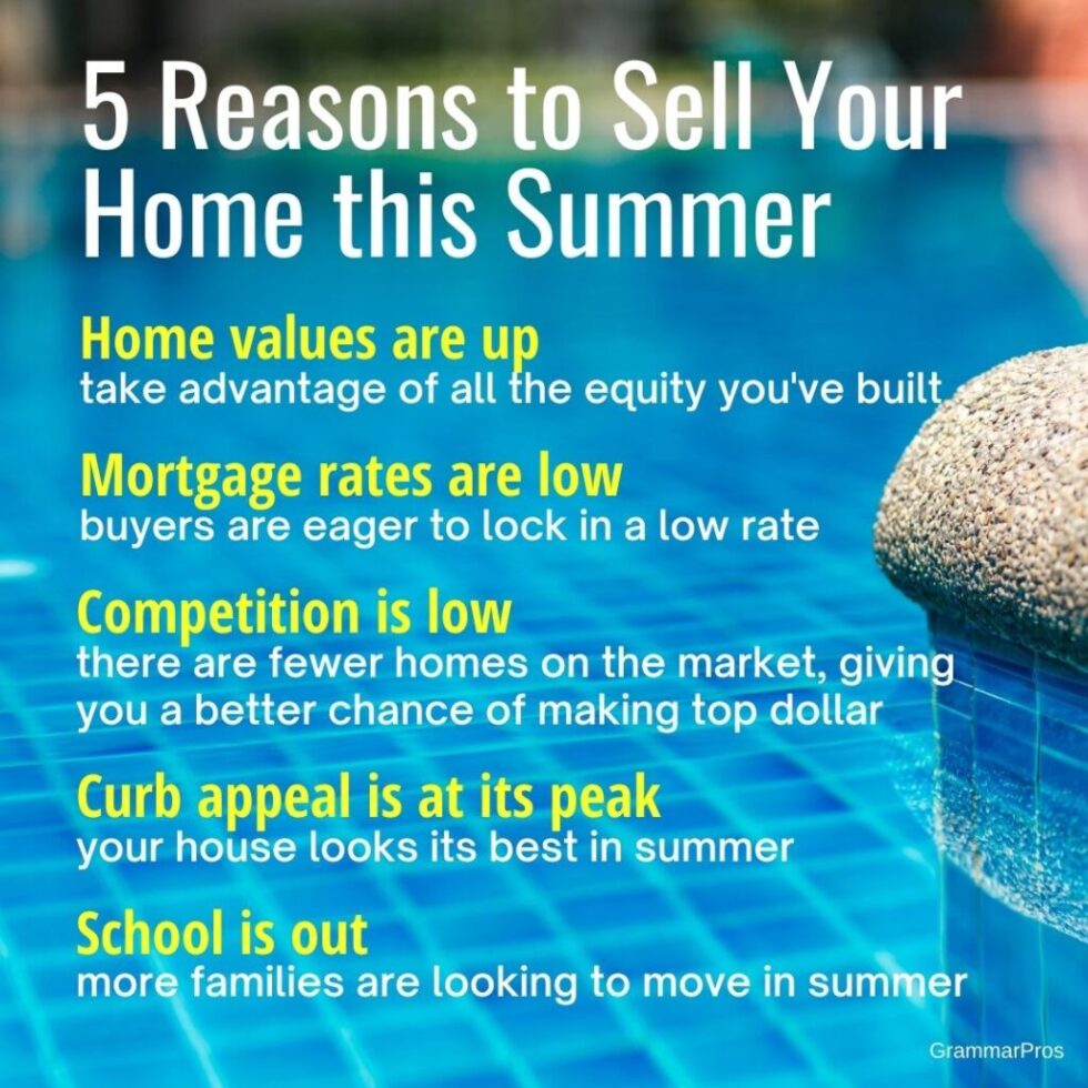 5 Reasons To Sell Your Home This Summer BrookHampton Realty