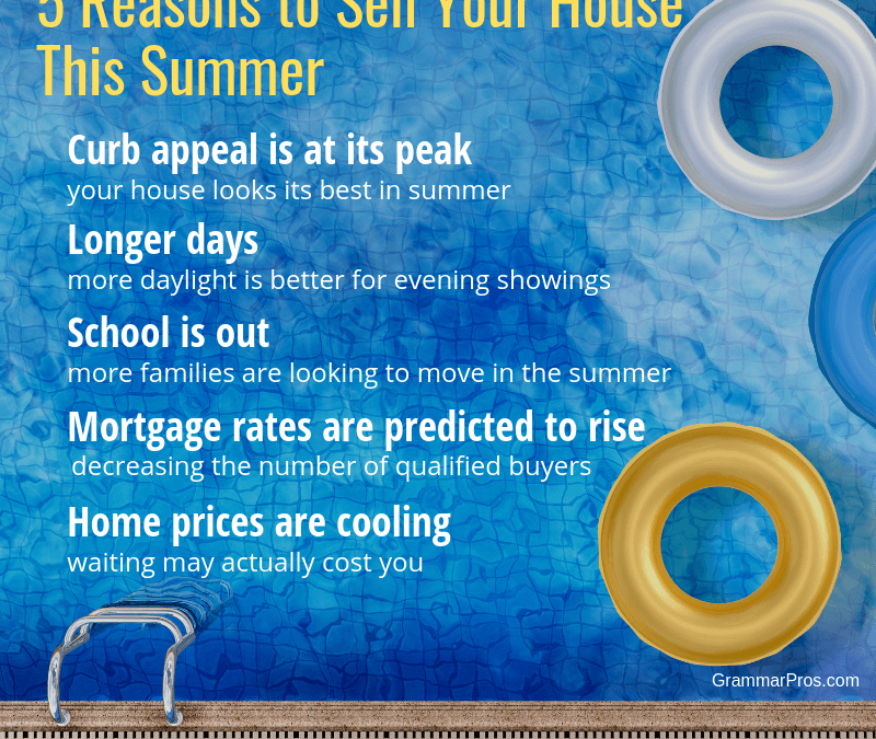 5 Reasons to Sell Your House This Summer