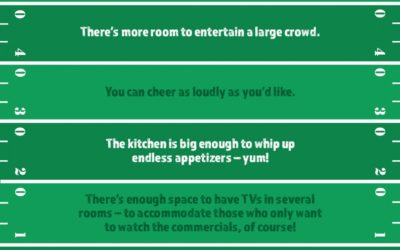 5 Reasons Homeowners Throw Better Parties During the Big Game