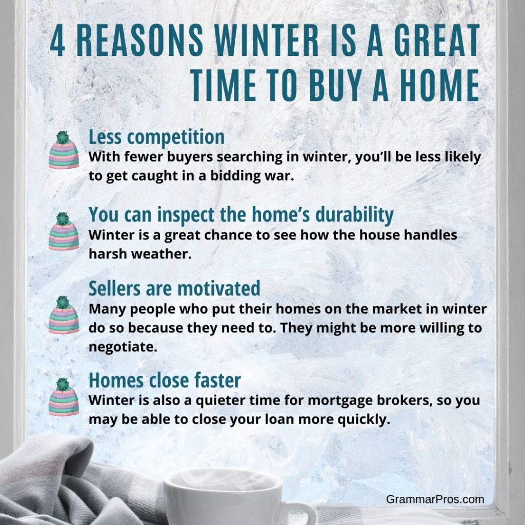 4 Reasons Winter Is A Great Time To Buy A Home - BrookHampton Realty